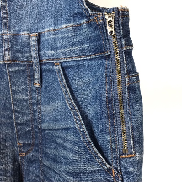 Madewell Kemp Wash Side Zip Skinny Overalls Small - Picture 8 of 14